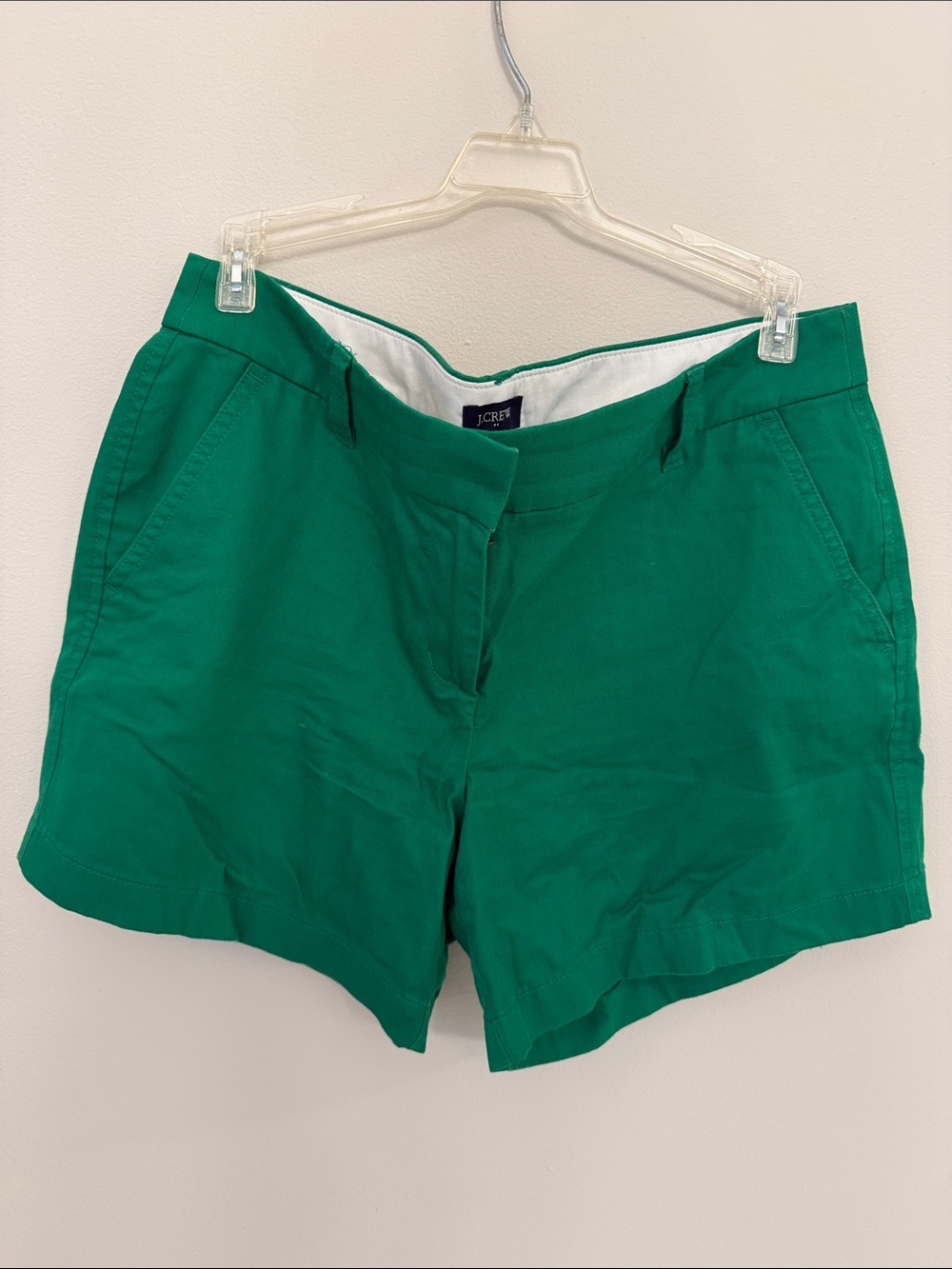 J. Crew Emerald Green Cotton Chino Shorts